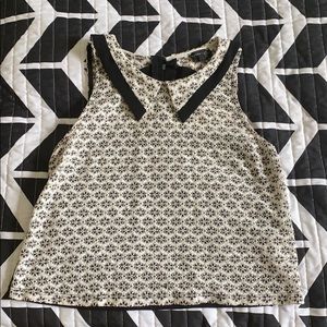 Topshop Lace Tank with Collar